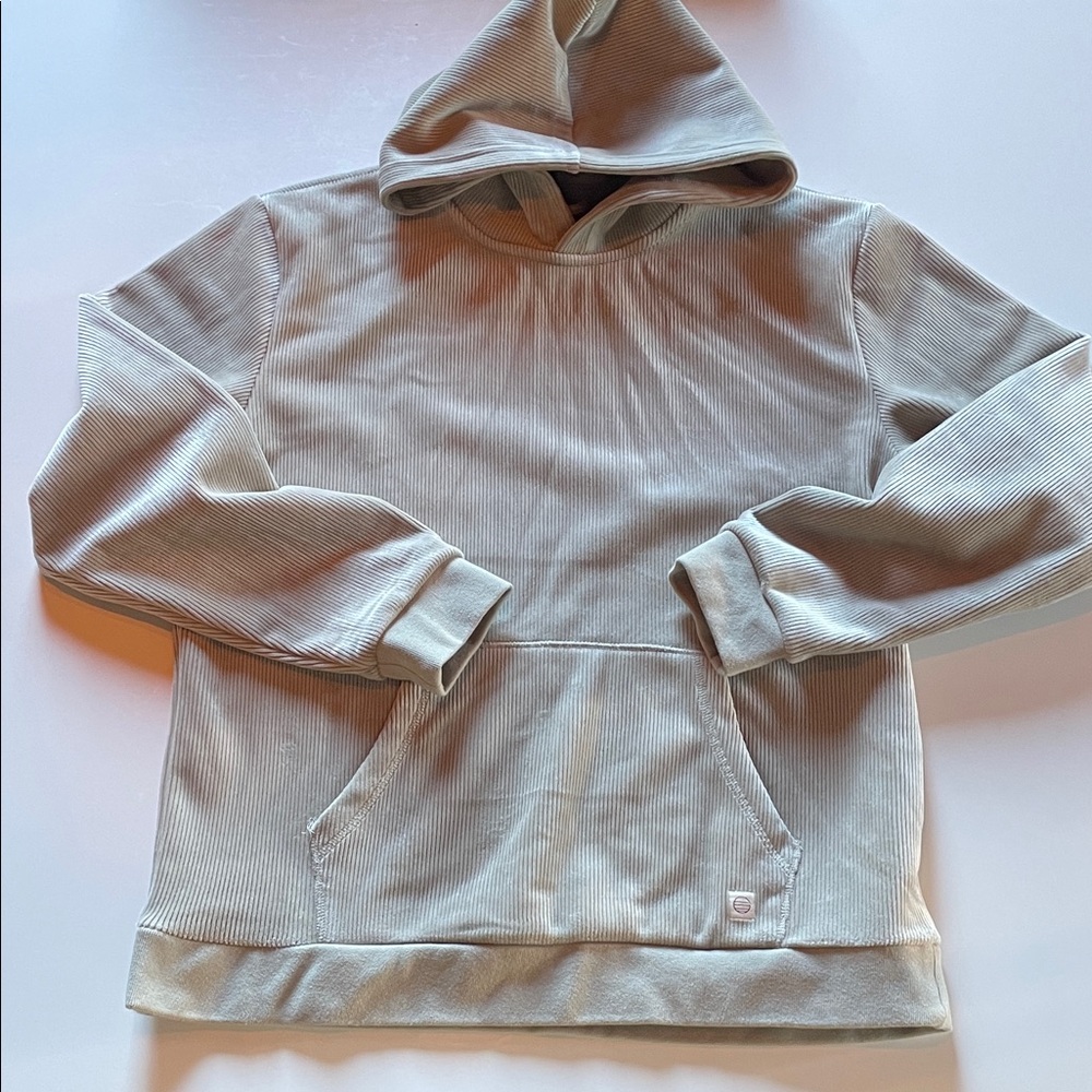 Marine Layer Light Gray Corduroy Hoodie